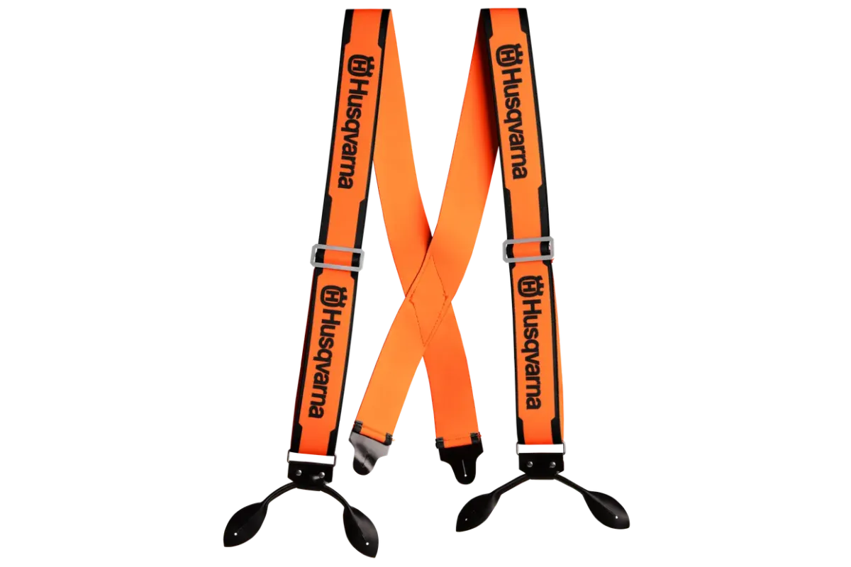 Husqvarna bretele, cu curele din piele — imaginea 1 din 2